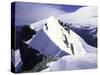 Close up of Climbers on Mt. Aspiring, New Zealand-Michael Brown-Stretched Canvas