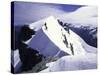 Close up of Climbers on Mt. Aspiring, New Zealand-Michael Brown-Stretched Canvas