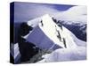 Close up of Climbers on Mt. Aspiring, New Zealand-Michael Brown-Stretched Canvas