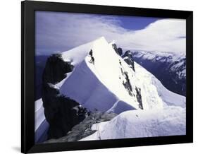 Close up of Climbers on Mt. Aspiring, New Zealand-Michael Brown-Framed Photographic Print