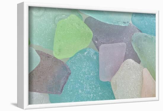 Close-Up of Colorful Beach Glass, Washington, USA-Jaynes Gallery-Framed Photographic Print