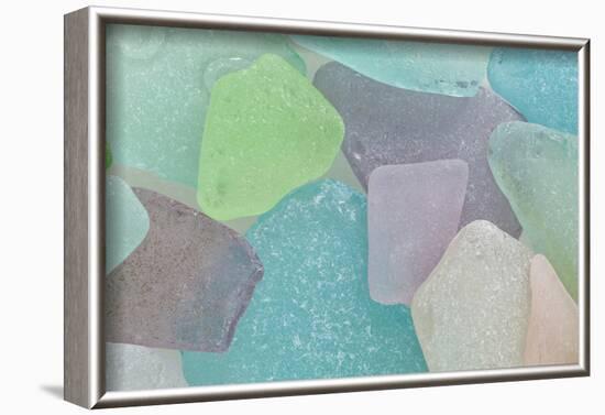 Close-Up of Colorful Beach Glass, Washington, USA-Jaynes Gallery-Framed Photographic Print