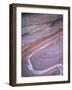 Close-Up of Coloured Sandstone from Which the Nabateans Carved Their City, Petra, Jordan-Christopher Rennie-Framed Photographic Print