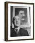 Close-Up of Communist Party Secretary Harry Pollitt-null-Framed Photographic Print