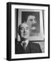 Close-Up of Communist Party Secretary Harry Pollitt-null-Framed Photographic Print