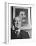 Close-Up of Communist Party Secretary Harry Pollitt-null-Framed Photographic Print