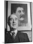 Close-Up of Communist Party Secretary Harry Pollitt-null-Mounted Photographic Print