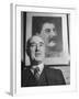 Close-Up of Communist Party Secretary Harry Pollitt-null-Framed Photographic Print