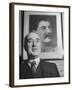 Close-Up of Communist Party Secretary Harry Pollitt-null-Framed Photographic Print