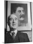 Close-Up of Communist Party Secretary Harry Pollitt-null-Mounted Photographic Print