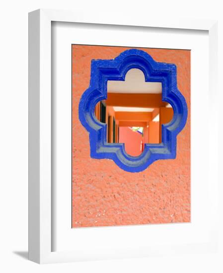 Close Up of Concrete Walls at the Del Mar Hotel in Playa Del Carmen, Mexico-Dan Bannister-Framed Photographic Print