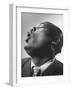 Close Up of Conductor of St. Paul's Baptist Church Choir, Earl Hines Singing-Loomis Dean-Framed Photographic Print