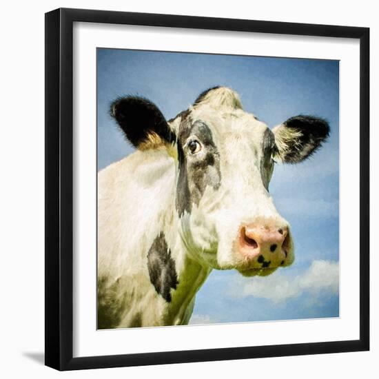 Close Up of Cow's Face-Mark Gemmell-Framed Photographic Print