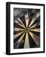 Close-up of Darts on a Dartboard-null-Framed Photographic Print