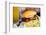 Close up of Delicious Fresh Burger with Cheese and Bacon-BlueOrange Studio-Framed Photographic Print