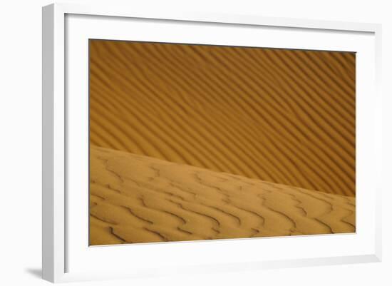 Close-up of desert sand dunes, Sahara, Morocco, january-Fabio Pupin-Framed Photographic Print