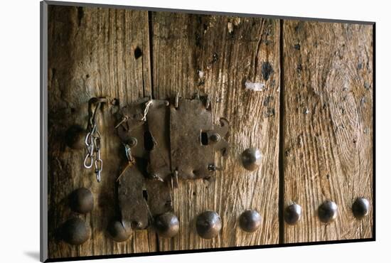 Close-Up of Door, Bieta Mercurios, Gabriel Et Raphael, Lalibela, Wollo Region, Ethiopia, Africa-Bruno Barbier-Mounted Photographic Print