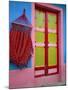 Close-up of Doorway and Hammock, Raquira, Boyaca Region, Columbia, South America-D Mace-Mounted Photographic Print