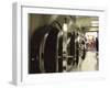 Close-up of Dryers in a Laundromat-null-Framed Premium Photographic Print