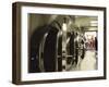 Close-up of Dryers in a Laundromat-null-Framed Photographic Print