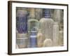Close-Up of Dusty Bottles, Idaho City, Idaho, USA-Don Paulson-Framed Photographic Print