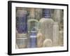 Close-Up of Dusty Bottles, Idaho City, Idaho, USA-Don Paulson-Framed Photographic Print