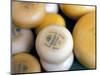Close-Up of Dutch Cheeses, Amsterdam, the Netherlands (Holland)-Richard Nebesky-Mounted Photographic Print