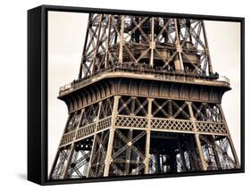 Close Up of Eiffel Tower - Paris - France - Europe-Philippe Hugonnard-Framed Stretched Canvas