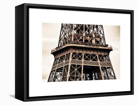 Close Up of Eiffel Tower - Paris - France - Europe-Philippe Hugonnard-Framed Stretched Canvas