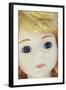 Close Up of Face of Contemporary Girl Doll-Den Reader-Framed Photographic Print