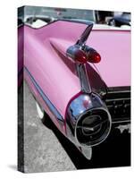 Close-Up of Fin and Lights on a Pink Cadillac Car-Mark Chivers-Stretched Canvas