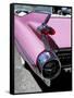 Close-Up of Fin and Lights on a Pink Cadillac Car-Mark Chivers-Framed Stretched Canvas