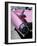 Close-Up of Fin and Lights on a Pink Cadillac Car-Mark Chivers-Framed Photographic Print