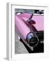 Close-Up of Fin and Lights on a Pink Cadillac Car-Mark Chivers-Framed Photographic Print