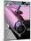 Close-Up of Fin and Lights on a Pink Cadillac Car-Mark Chivers-Mounted Photographic Print