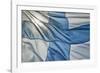 Close-Up of Finnish Flag-Jon Hicks-Framed Photographic Print