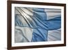 Close-Up of Finnish Flag-Jon Hicks-Framed Photographic Print