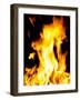 Close-up of fire flames-null-Framed Photographic Print