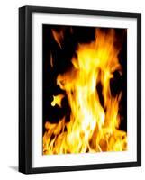 Close-up of fire flames-null-Framed Photographic Print