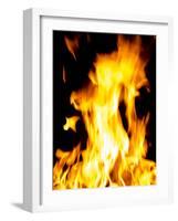 Close-up of fire flames-null-Framed Photographic Print