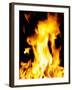 Close-up of fire flames-null-Framed Photographic Print