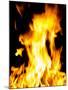 Close-up of fire flames-null-Mounted Photographic Print