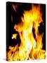 Close-up of fire flames-null-Stretched Canvas