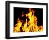 Close-up of fire flames-null-Framed Photographic Print