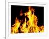 Close-up of fire flames-null-Framed Photographic Print