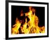 Close-up of fire flames-null-Framed Photographic Print