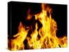 Close-up of fire flames-null-Stretched Canvas