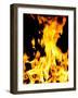 Close-up of fire flames-null-Framed Photographic Print