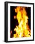 Close-up of fire flames-null-Framed Photographic Print