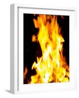 Close-up of fire flames-null-Framed Photographic Print